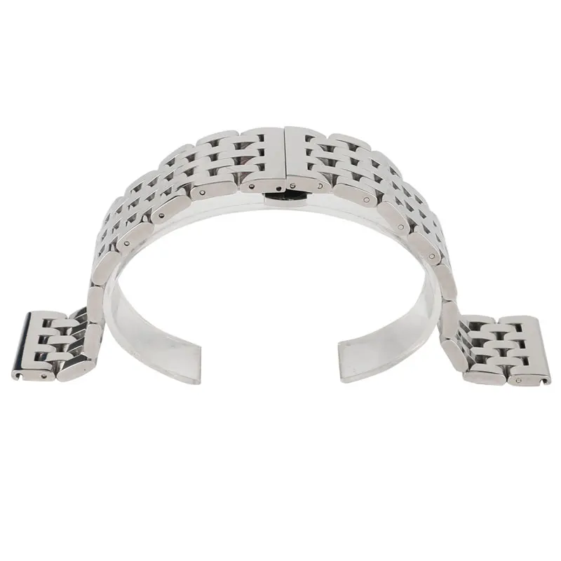 

YISUYA 20/22mm Stainless Steel Silver Bracelet High Quality Watch Band Strap Replacement Adjustable Watchband 2018 New Arrival