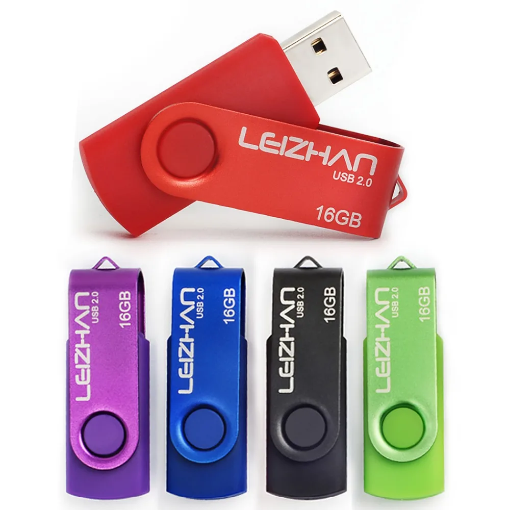 LEIZHAN usb накопитель USB флэш 64 ГБ 32 16 8 4 компьютерная карта памяти флешка 2 0 Memoria Thumb