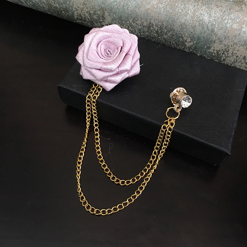 Унисекс Франция романтический воротник лацкан булавка брошь лук галстук жениха свадебный костюм роза цветок цепь бабочка стразы аксессуары для корсажа