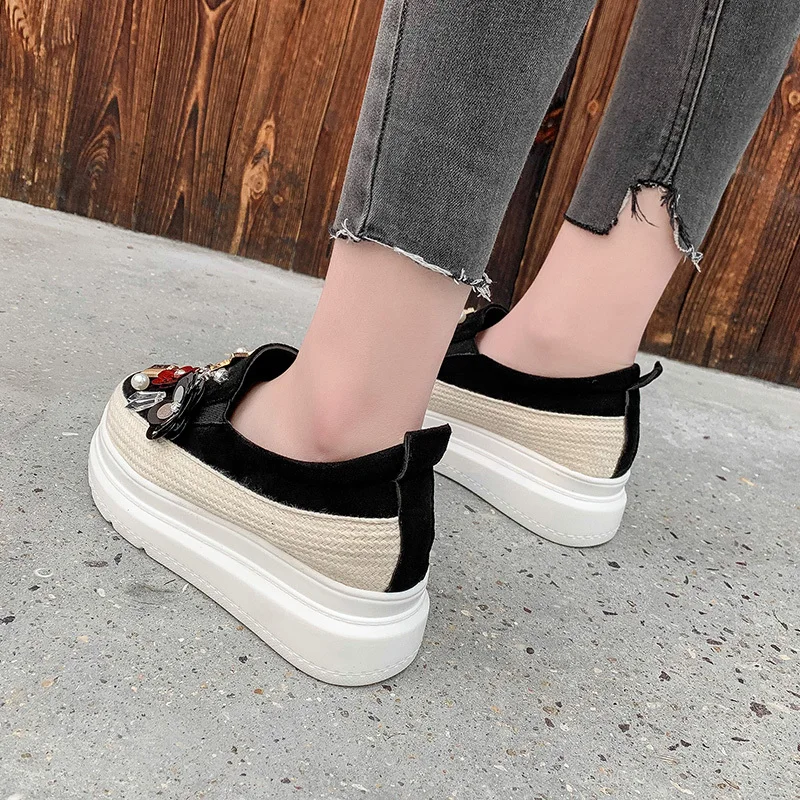 Fujin 2019 новая летняя удобная повседневная дышащая обувь с внутренним каблуком