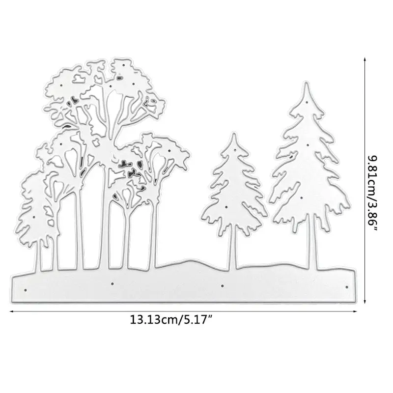 

1 Set DIY Forest Metal Trees Cutting Dies Stencil DIY Scrapbooking Album Stamp Paper Card Embossing Crafts Decor 13.13x9.81cm
