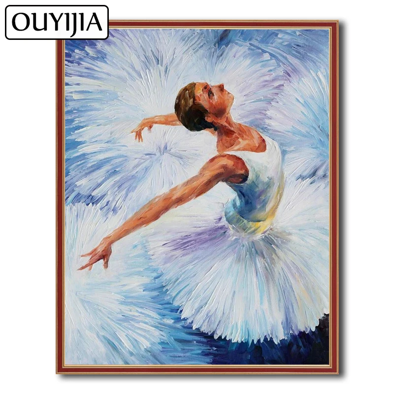 OUYIJIA 5D DIY танцор Танго красота алмазная живопись девушка масляная Спорт балет