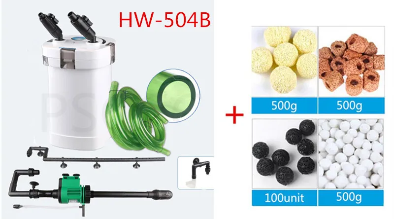 SUNSUN HW504A HW505A HW504B HW505B аквариум внешний биохимический фильтр HW-504A HW-505A HW-504B HW-505B аквариум фильтр ведро - Цвет: HW-504B a set