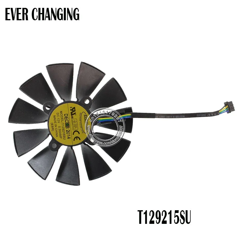 Вентилятор VGA для ASUS GTX780 GTX780TI R9 12 В 0 5 А 95 мм|vga fan|cooling faneverflow t129215su |