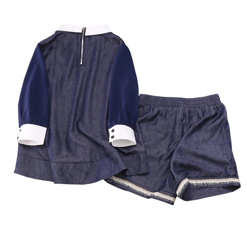 Повседневные шорты на молнии с рукавом три четверти мини выше колена эластичной