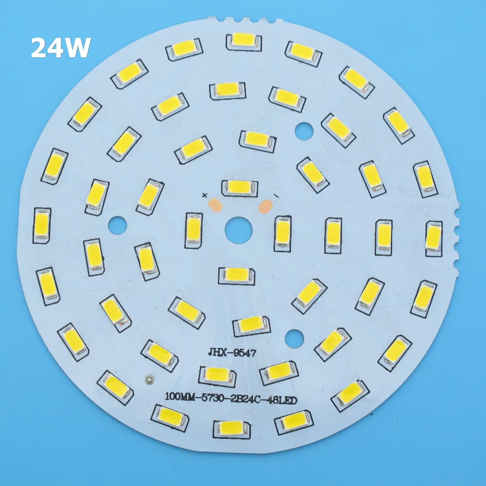 10 шт. SMD5730 светодиодный PCB 21 Вт 24 30 36 85 мм 110 112 8 120 белый/натуральный белый/теплый