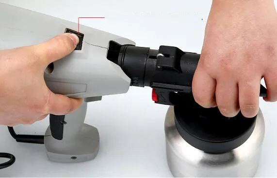 

1PC commercial 800ML 800W electric spray gun removable high pressure cake chocolate tool with adjustable nozzle 1.3mm/ 2.5mm