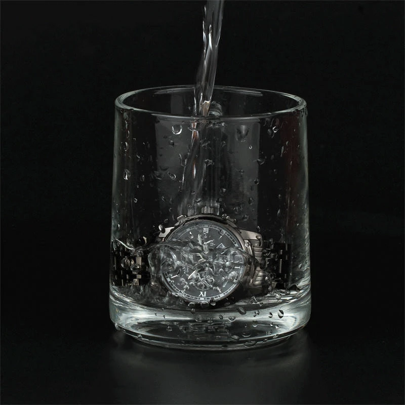 Часы наручные мужские кварцевые люксовые брендовые из нержавеющей стали