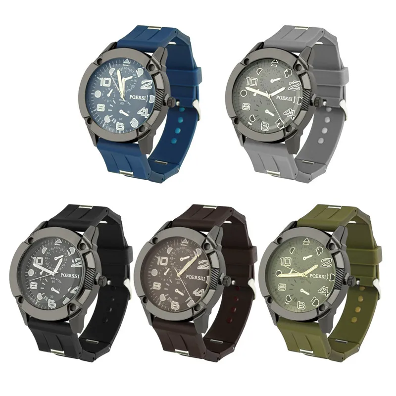 Модные наручные часы силиконовый кварцевый ремешок повседневные для пары