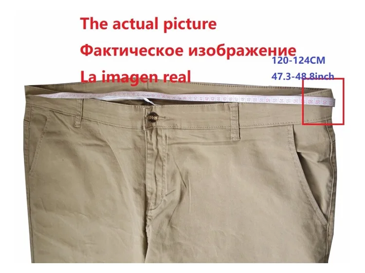 Мужские брюки, стрейчевые, эластичные, 9XL, 10XL, свободные, большие размеры, Большая распродажа, 7XL, 8XL, мужские классические, хаки, повседневные, офисные штаны, 44, 46, 48