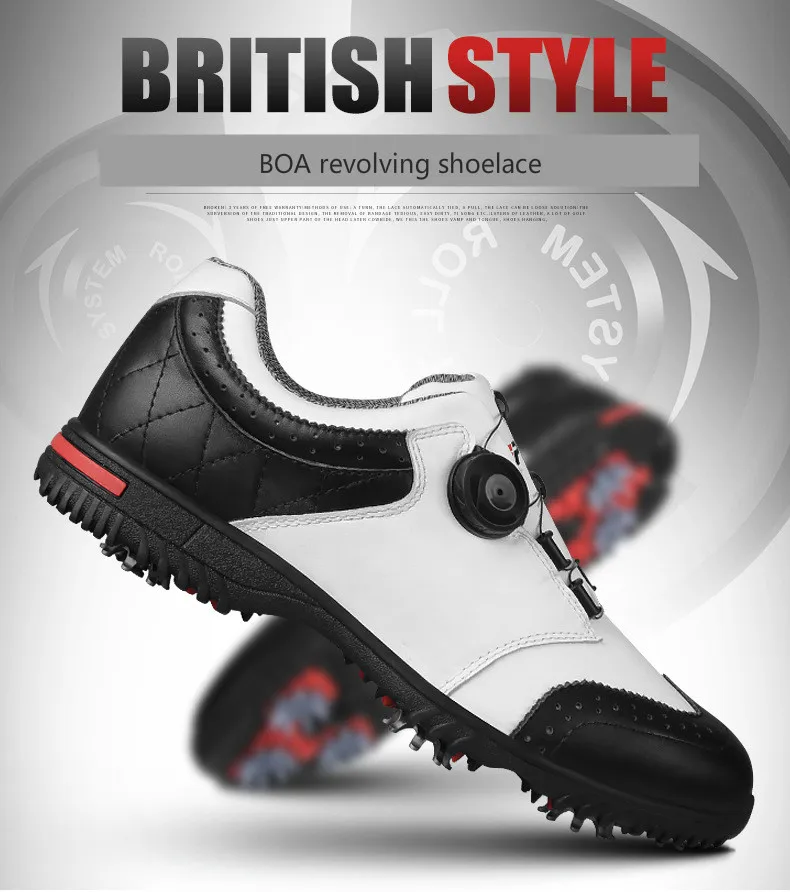 Мужская обувь для гольфа PGM удобная мужская водонепроницаемая из натуральной