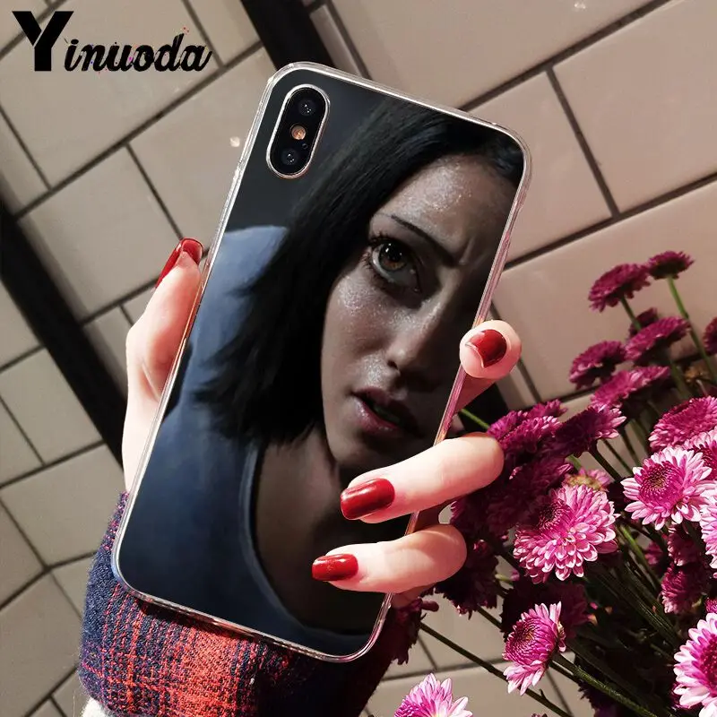 Yinuoda ALITA TPU Мягкий силиконовый чехол для телефона iPhone X XS MAX 6 6S 7 7plus 8 8Plus 5 5S
