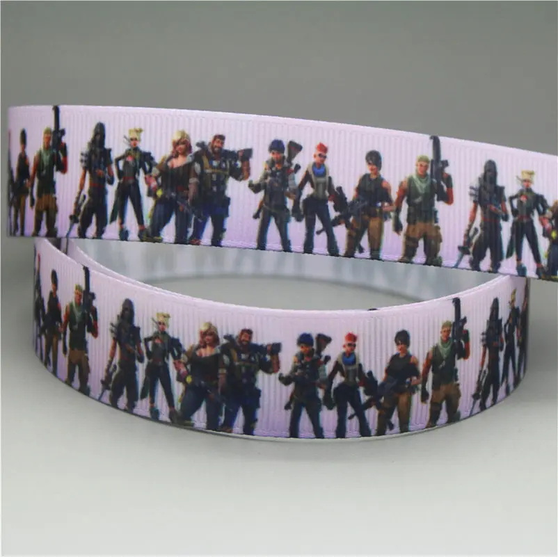 DHK 50 ярдов печатных grosgrain ленточный аксессуар hairbow головные уборы украшения торговля OEM S1014