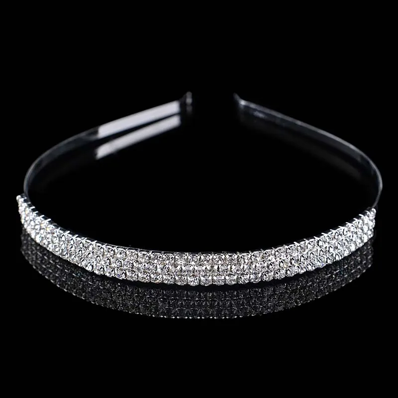 type4 TREAZY Sparking Crystal Imiated Pearl головная повязка Посеребренная Свадебная вечеринка Тиара для волос цветок девушки свадебные аксессуары для волос - Окраска металла: type4