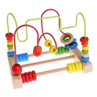 wooden toddler toys circle bead maze educational toys gift for children kids