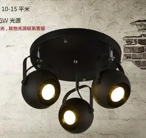 Бесплатная доставка промышленный Трековый светильник с 1 2 3 4 головками железный