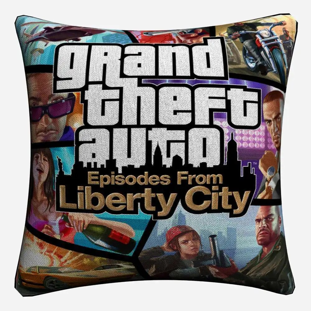 GTA 5 пикантные Для женщин Город игра декоративное хлопковое белье Наволочка на подушку размером 45*45 см для дивана Наволочка на подушку для стула домашний декор Almofada - Цвет: 4