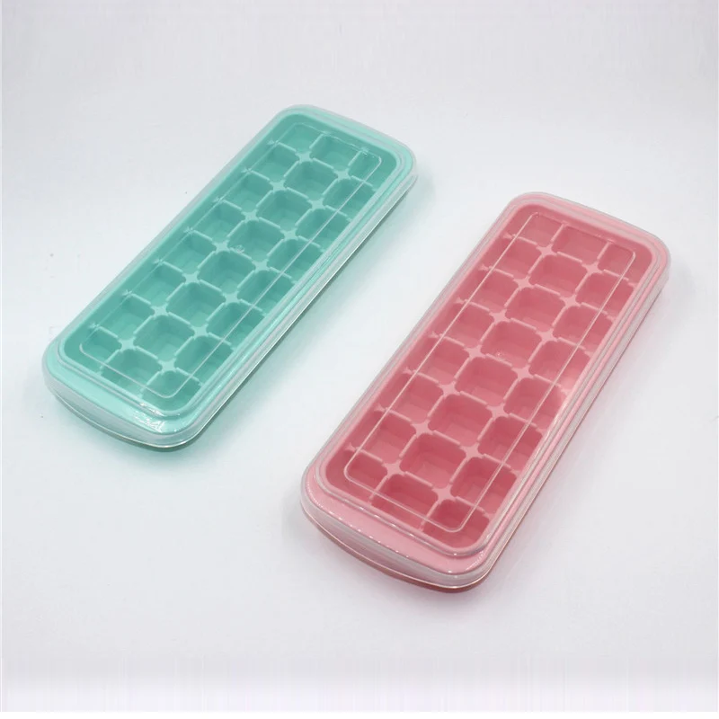 24 Cavity Ice Cube Tray with Removable Lid Silicone Reusable Cubes Mold DIY Fruit Cream Maker Mould Kitchen Bar Tools | Дом и сад
