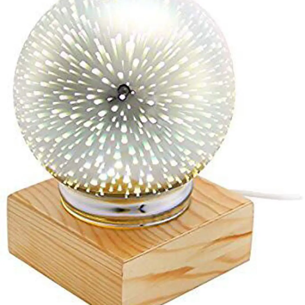 Creative 3D Glass Cover LED Night 5V Round Light Star Butterfly Desk 3W Lamp Home USB Decor As Picture | Лампы и освещение