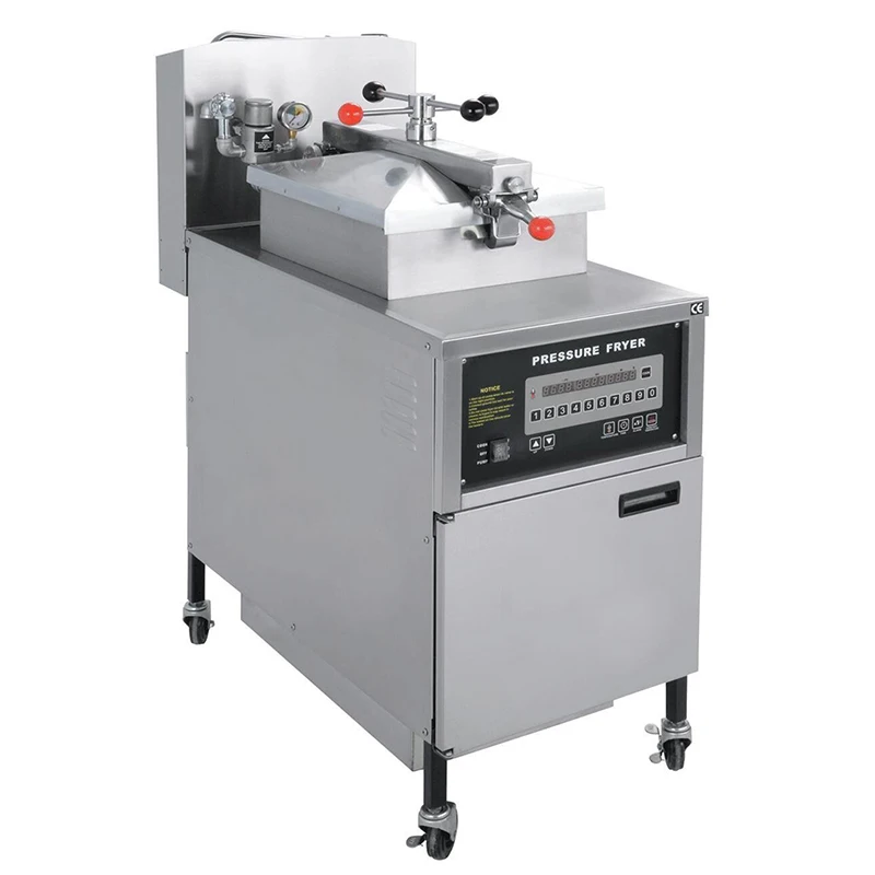 

1pc PF-G600L gas computer control digital LCD KFC chicken oil pressure fryer with oil pump