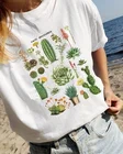 Kuakuayu-JBH, 1 шт., растительный принт, кактусы пустыни, рисунок TeeVintage, ботанический футболка с изображением пустыни-футболка с рисунком Tucson