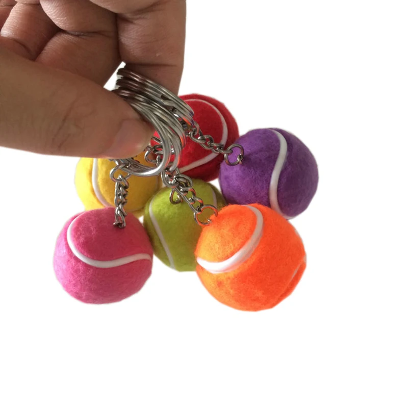 50pcs/lot Resin Mini Tennis Racket Ball Key Chain/keyring Tennis Club Player Souvenir/Gift/Tennis Memento for Decoration mini metal tennis racket handmade souvenir cute tenis racquet ball key chain key sports chain car bike keyring novelty gift l335