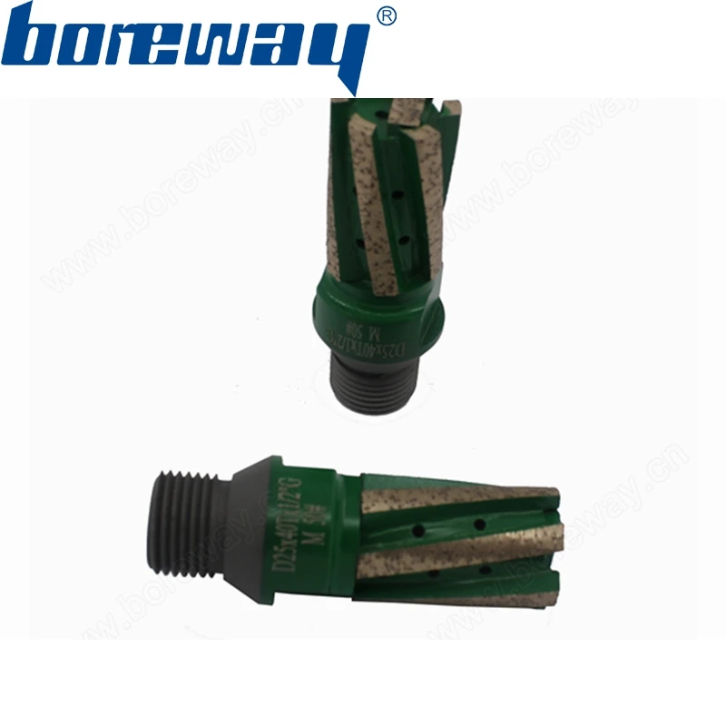 Boreway Поставка кусок 50 # D25 * 40T 1/2 &quotG CNC алмазные фрезы с усиленным дном для