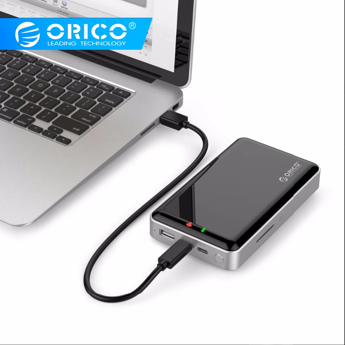 ORICO 2,5 дюймов Wifi HDD корпус частный HDD Облачное хранилище Поддержка SD/TF карта Автономное Резервное копирование 8000 мАч Внешний аккумулятор USB3.1 Gen1/2
