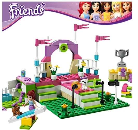 Серия друзей для девочек игрушки домашних животных Строительные кирпичи