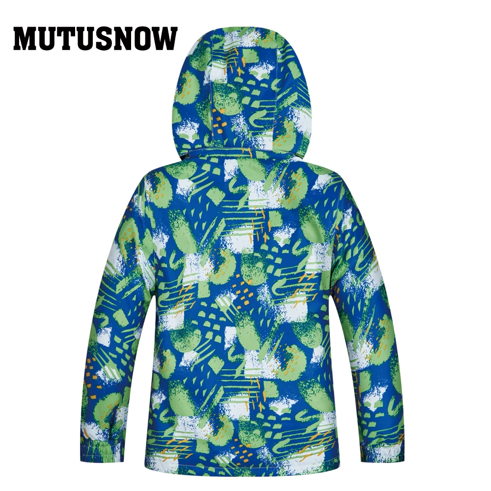 MUTUSNOW/детская Лыжная куртка зимний детский ветрозащитный водонепроницаемый