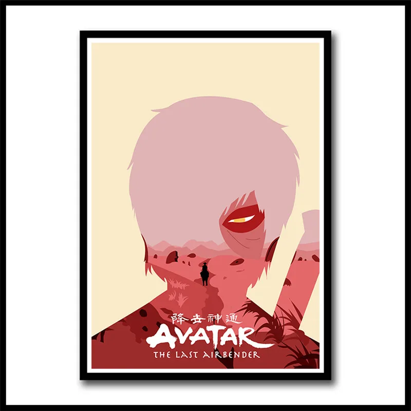 Аватар Последний Airbender покрытые бумажные плакаты настенные художественные картины Домашний Декор Гостиная HD печатные бескаркасные