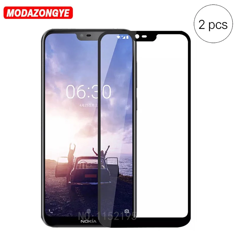 

For Nokia X6 2018 Tempered Glass Nokia X6 2018 Screen Protector Full Cover Film Tempered Glass For Nokia X6 2018 X 6 TA-1099