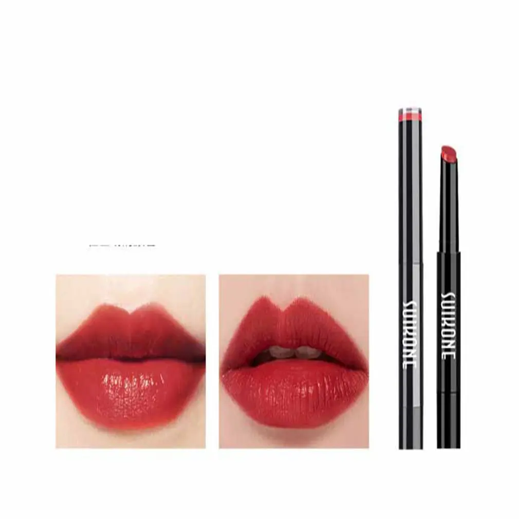 Матовая помада Водонепроницаемый гламурный блеск макияж металлик губ Gloss Stick