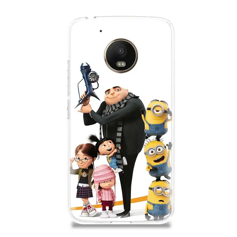 Чехол для телефона с изображением миньонов Gru Agnes Motorola Moto G7 G6 G5S G5 E4 Plus G4 E5 Play X4