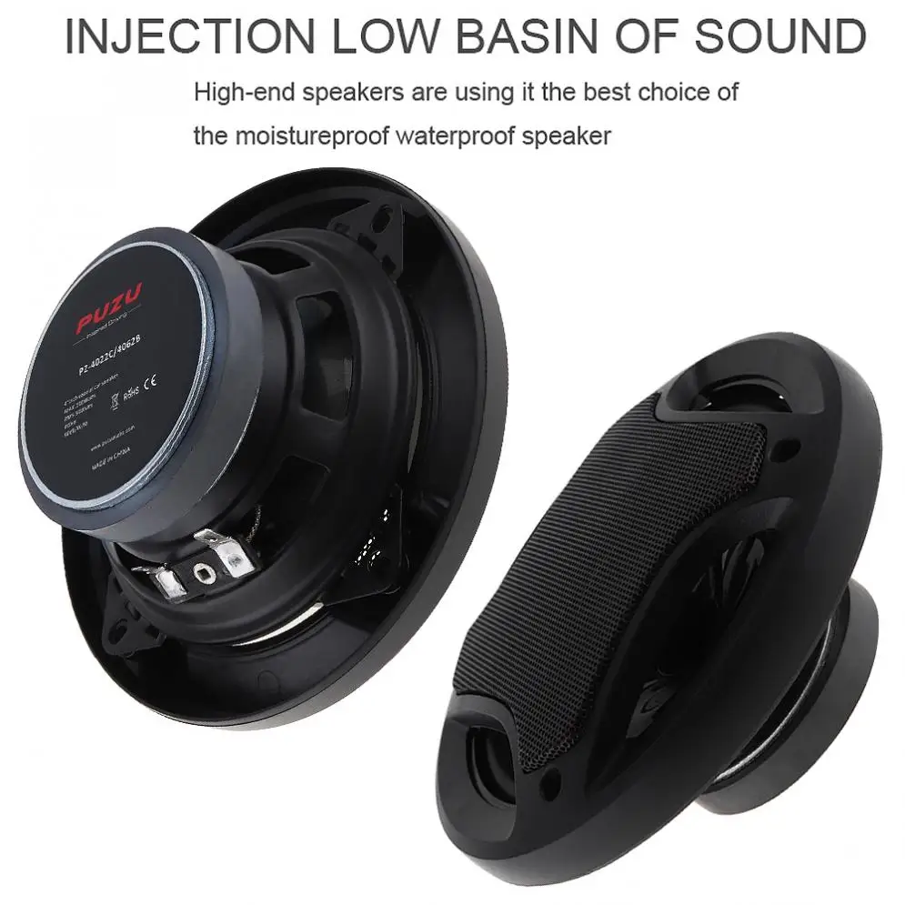 2pcs 4 Inch 3 Way 100W Car Coaxial Horn Auto Audio Music Stereo Full Range Frequency Hifi Speakers Non-destructive Installation |