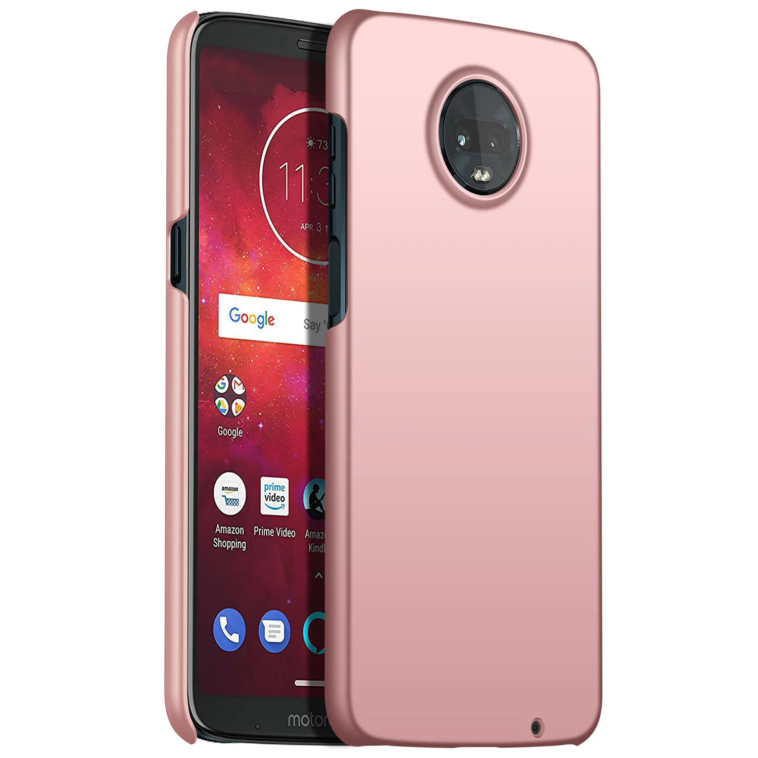 Rose Gold Для Motorola Moto Z3 Play Z2 Play чехол, ультратонкий минималистичный тонкий защитный чехол для телефона задняя крышка для Motorola Moto Z3 Play - Цвет: Rose Gold
