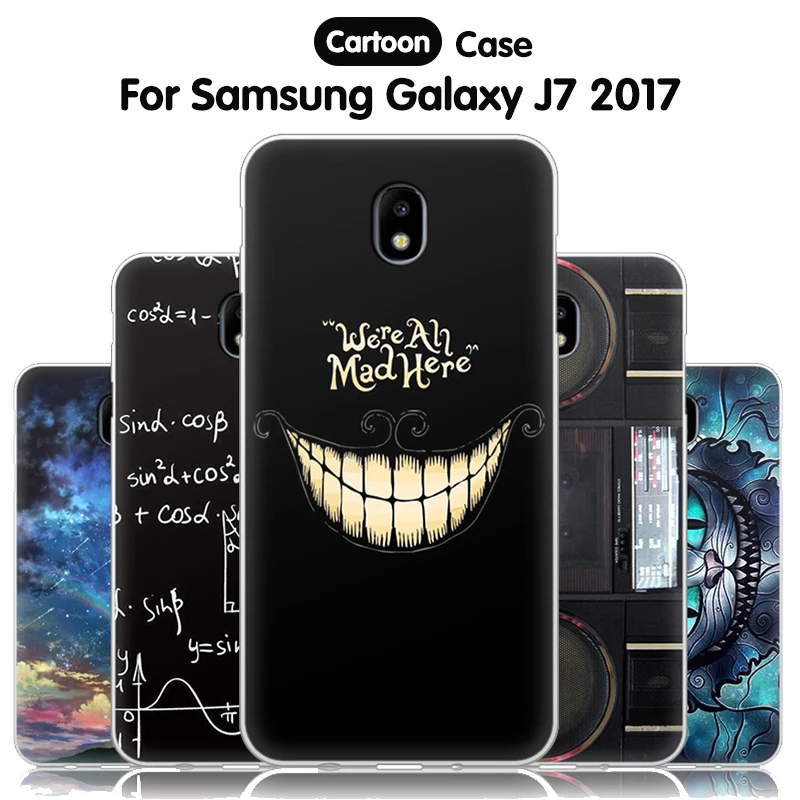 Яркий чехол JURCHEN для Samsung Galaxy J7 2017 J730 J730F Мягкая силиконовая задняя крышка Galalxy Fundas