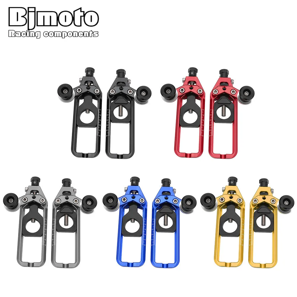 

Bjmoto For Yamaha YZF R1 2005 motorbike motocross CNC Aluminium Chain Adjusters with Spool Tensioners Catena