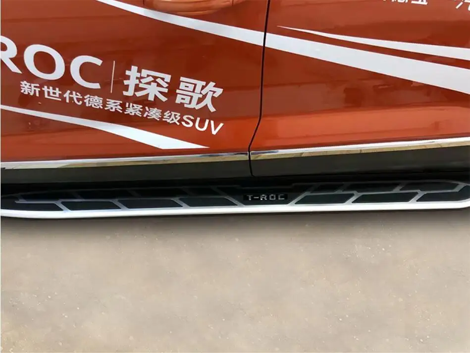 JINGHANG автомобильные ходовые панели, авто боковые ходовые педали, абсолютно новые Nerf бары, подходят для Volkswagen VW T-ROC T ROC TROC