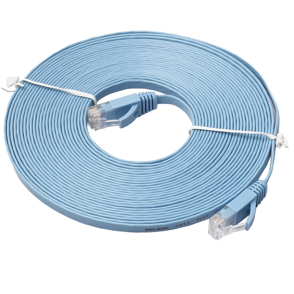 Плоский CAT 6 RJ45 сетевой Ethernet коммутационный кабель для модемного маршрутизатора