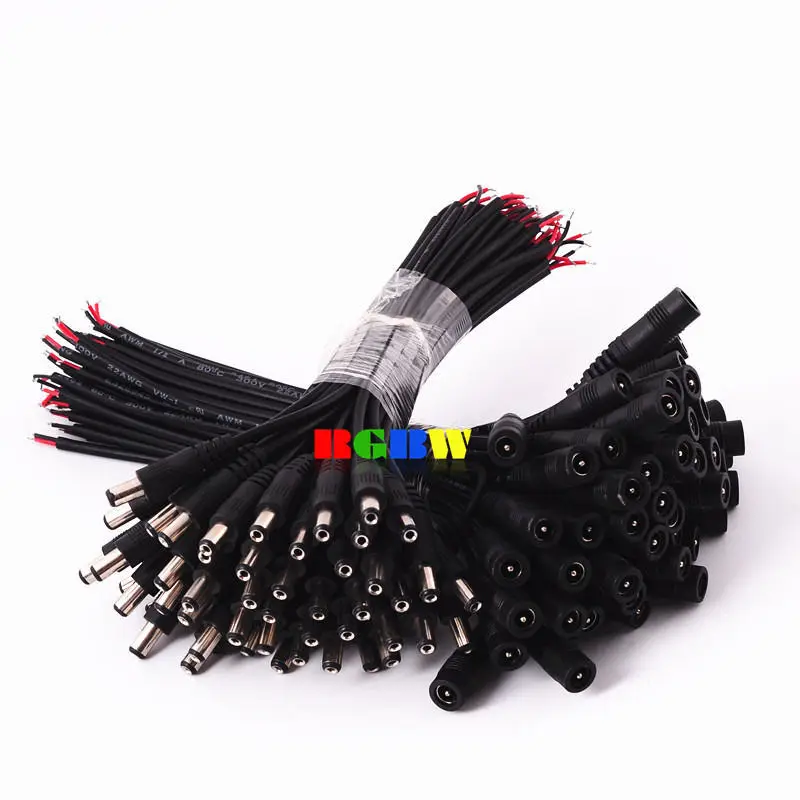 Светодиодная лента 10 ~ 1000 пар разъем кабеля постоянного тока для светодиодной