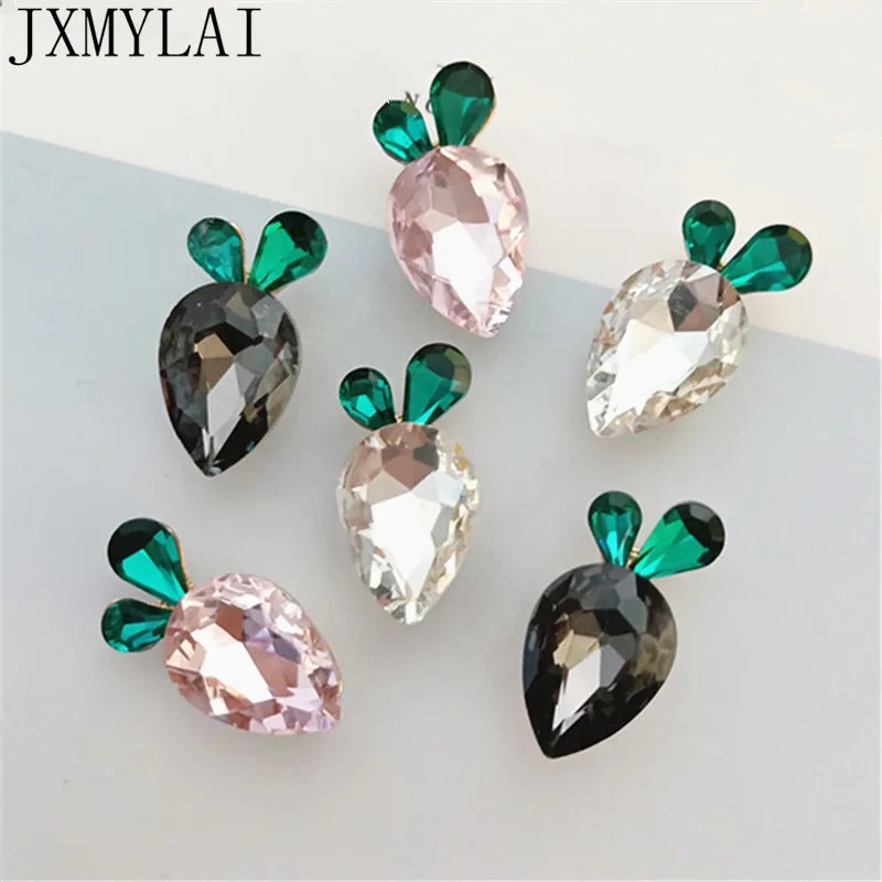 SEA MEW 10 шт 19 мм модный металлический сплав Кристалл Rhinestone морковь соединители Шарм