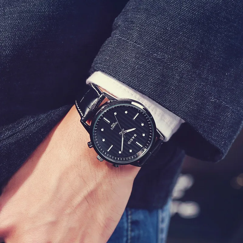 Часы наручные BASID мужские/женские кварцевые спортивные модные повседневные