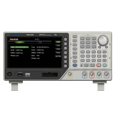 

Hantek HDG2002B 2CH 5MHz 250MSa/s DDS Function Signal Arbitrary Waveform Generator 64M Memory Depth USB 800x480 16CH Output