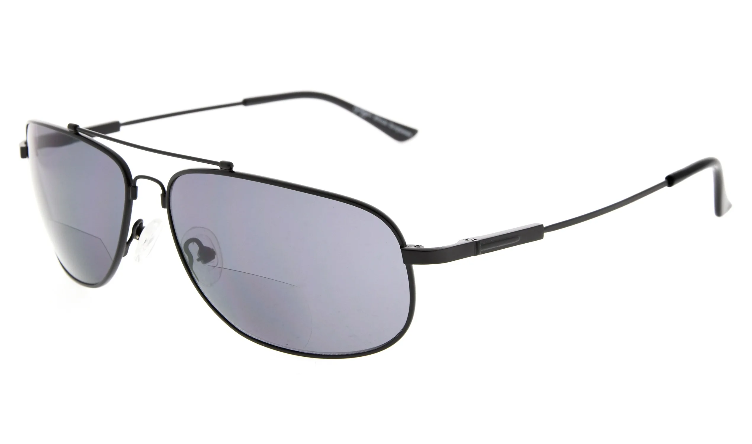 BlackGreyLens SG1803 Eyekepper бифокальные Солнцезащитные очки для чтения гибкие памяти солнце читателей Для женщин Для мужчин - Цвет оправы: BlackGreyLens