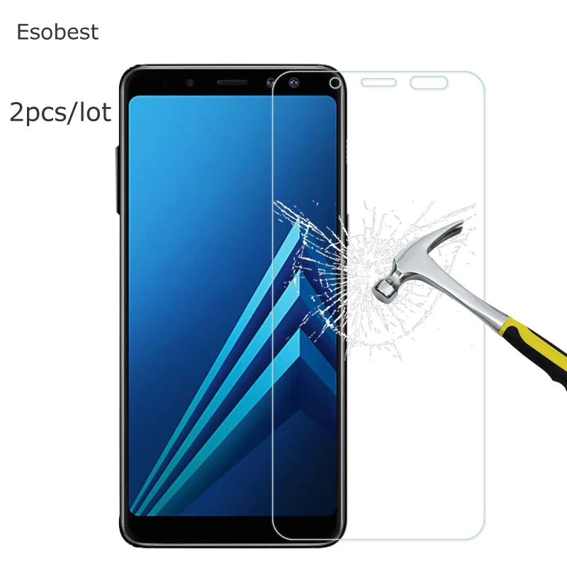 Закаленное стекло Esobest 2.5D для Samsung Galaxy J3 J4 J5 J6 J8 2018 A6 Plus защитная пленка экрана