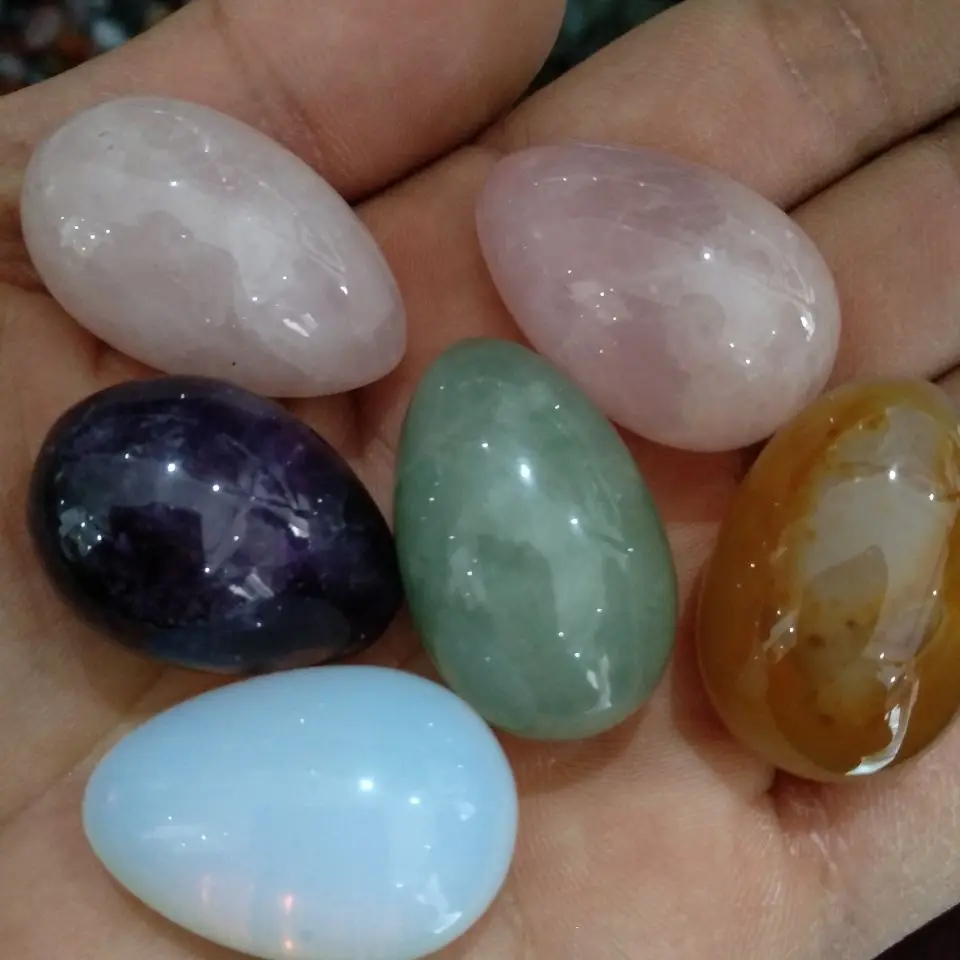 Разнообразие 100% натуральных яиц Йони из нефрита Хрустальный и искусственный шар