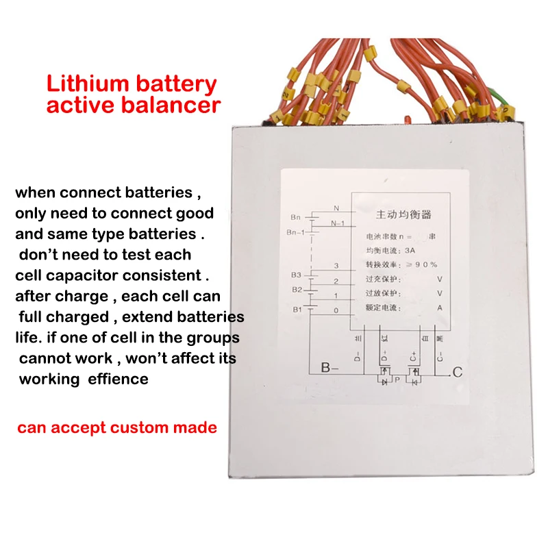 3а литий ионная Lipo Lifepo4 фосфатная активная балансировочная плата BMS