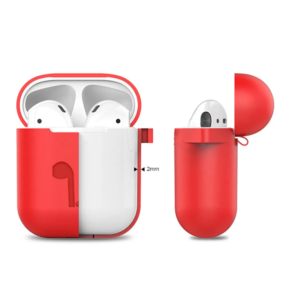 Чехол для наушников с зарядным устройством NTSPACE чехол Apple Airpods Air Pods мягкий