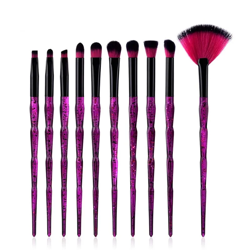 Eye Brush 10 шт. кисть для Основы набор инструментов высокого качества кисточки для нанесения теней полное профессиональное смешивание порошка Контурные Румяна консилер - Handle Color: Eye Brush